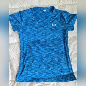 Under Armour Women's Electric Blue V-Neck Tee